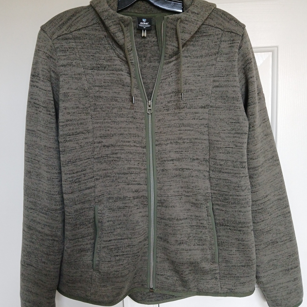 Aigle Olive Green Fleece-Lined Jacket